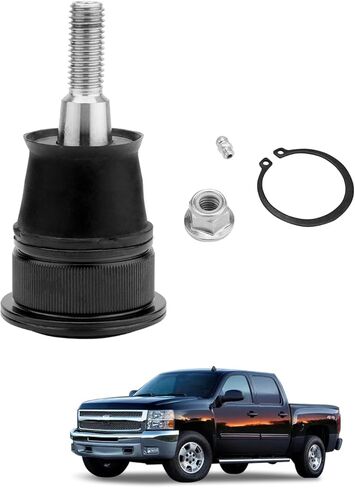 مجموعة وصلات كروية (4 قطع)، نظام تعليق أمامي علوي وسفلي، متوافق مع 1999-2010 Chevy Silverado، Avalanche، Suburban، GMC Sierra، Yukon XL 1500 2500 3500 HD، مناسب لأذرع التحكم، OE# K6696 K6693 in Kuwait