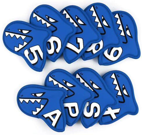 Palette Golf Iron Covers / 9pcs Set/Golf Head Covers/Golf Club Covers (SkyBlue) in Saudi Arabia