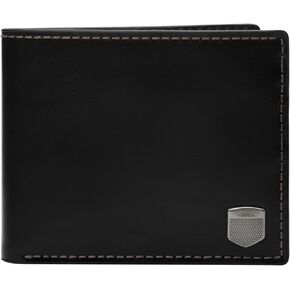 Fossil Men's Hayes Bifold with Flip ID, Black