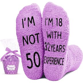 HAPPYPOP 45th Birthday Gifts Ideas for Women - Socks for 45 Year Old Woman, 45th Birthday Gifts for Female, 45 Year Old Gifts for Her