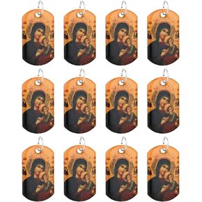 COTTVOTT Our Lady of Guadalupe/Mount Carmel/Virgin Mary/St.Joseph/Divine Mercy Jesus Medal Pendant for Necklace, DIY Charms Making Jewelry Part