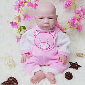 AISITE 18 Inch Full Silicone Baby Doll Boy - Realistic Reborn Baby Dolls with Drink and Wet, Christmas and Birthday Gifts for Girls, Nieces, Granddaughters 6+