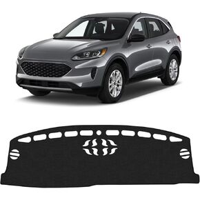 KUST Car Dashboard Cover Mat for Ford F-150 2004-2008 Left Hand Driving Non-Slip Dashboard Mat Pad Interior Accessories for Ford F150 Custom Fit Dash Mat Sunshade Windshield Glare Black