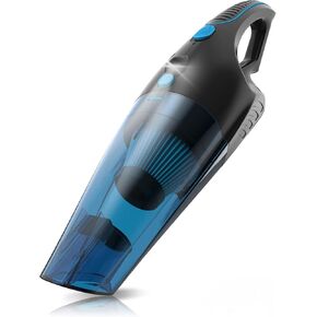 GV02 Handheld Cordless Vacuum, 10000PA Powerful Suction Hand Held Vacuum Cleaner for Car, Home & Office, Pet Hair & Cat Litter Cleaning, 2 Speed with LED Lights, Blue-2Pcs