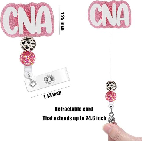 I'm Fine It's Just My Face Badge Badge Reel Holder Retractable with ID Clip for Nurse Nursing Name Tag Card Cute Funny Nursing Student Doctor RN Medical Assistant Work Office Alligator Clip in Kuwait