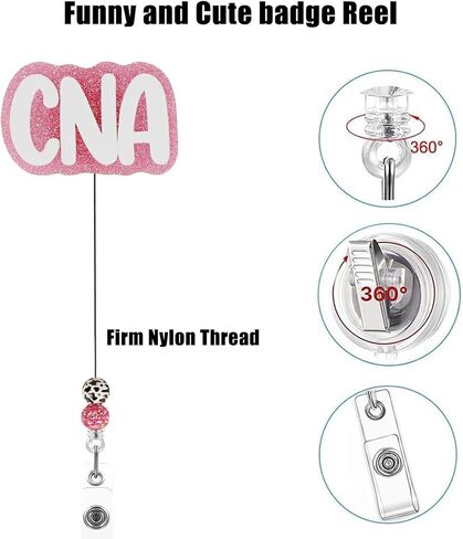 I'm Fine It's Just My Face Badge Badge Reel Holder Retractable with ID Clip for Nurse Nursing Name Tag Card Cute Funny Nursing Student Doctor RN Medical Assistant Work Office Alligator Clip in Kuwait