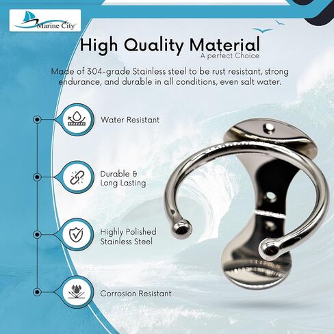 MARINE CITY 304 Grade Stainless Steel Universal Boat Ring Drink Cup Holder – Water Drink Beverage Bottle Stand Holder for Marines – Boats – Yachts – Trucks (Pack of 2) in Saudi Arabia