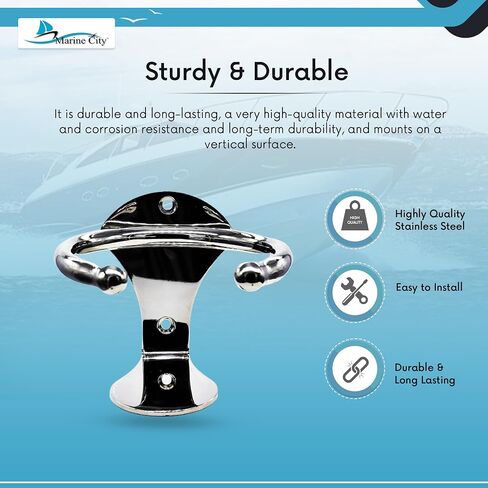 MARINE CITY 304 Grade Stainless Steel Universal Boat Ring Drink Cup Holder – Water Drink Beverage Bottle Stand Holder for Marines – Boats – Yachts – Trucks (Pack of 2) in Saudi Arabia