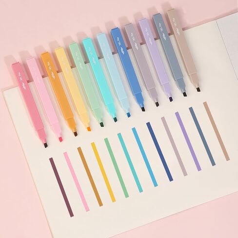 Mr. Pen- Aesthetic Highlighters and Gel Pens, 12 Pack, Bright Colors Bible Highlighters No Bleed, Colorful Ink Gel Pens, Cute Highlighter Pens, No Bleed Highlighters for Bibles, Aesthetic Gel Pens in Saudi Arabia