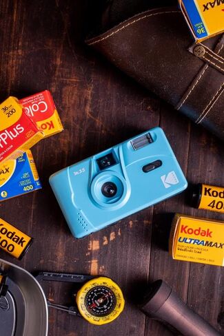 Kodak M35 35mm Reusable Film Camera Mint Green Iconic Retro Lomo Kodak M35 Mint Green in Saudi Arabia