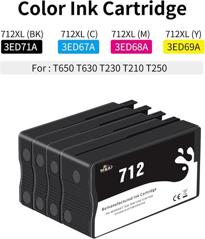 MS.R Remanufactured Ink Cartridge Replacement for Epson SJIC35P T44B2 T44B3 T44B4 T44B5 to use with CW-C6000Au C6000Pu C6500Au C6500Pu Printer(4 Pack) in Kuwait