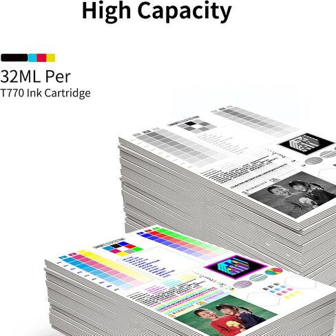 MS.R Remanufactured Ink Cartridge Replacement for Epson SJIC35P T44B2 T44B3 T44B4 T44B5 to use with CW-C6000Au C6000Pu C6500Au C6500Pu Printer(4 Pack) in Kuwait