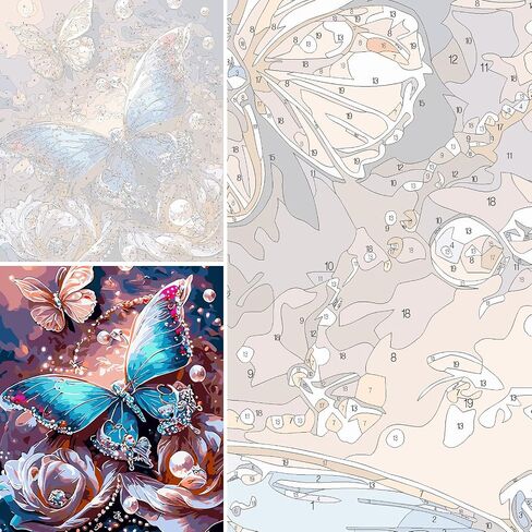 Lxmsja Tree of Life Moon Paint by Numbers for Adults Beginners, Painting by Number with Complete Accessories, DIY Acrylic Drawing Paintworks Artwork, Home Decor 30x40CM in Saudi Arabia