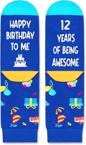 Zmart 10 Year Old Birthday Gifts Ideas Socks - Gifts for Ten Year Old Girls Boys, Gifts for Tween Girls Boys Age 10, Presents for 10 Year Olds 2 Pack in Saudi Arabia