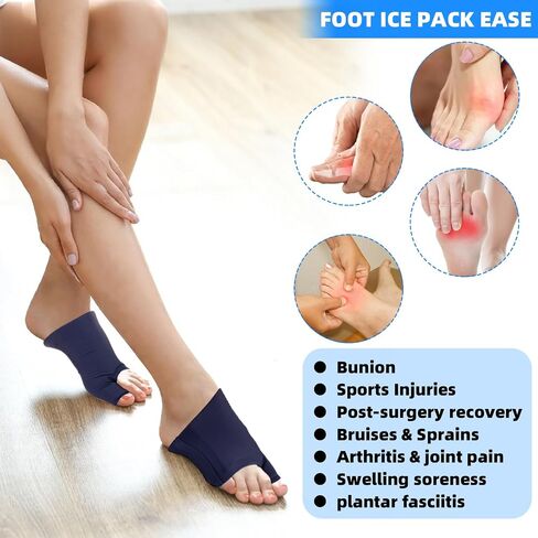 Foot Ice Packs Big Toe for Bunion Relief Gout Pain Relief, Reusable Toe Ice Pack for Hot & Cold Therapies, Gel Foot ice Pack for Swelling, Sprained, Sport Injuries, Fasciitis, Post-Surgery Recovery in Saudi Arabia