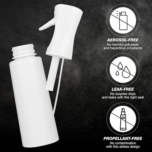 Continuous Spray Bottle for Hair (10.1oz/300ml) 2 Pack Mister Spray Bottles for Cleaning Empty Ultra Fine Water Mist Sprayer for Hairstyling Plant Garden Curly Hair Etc (Pink Transparent) in Saudi Arabia