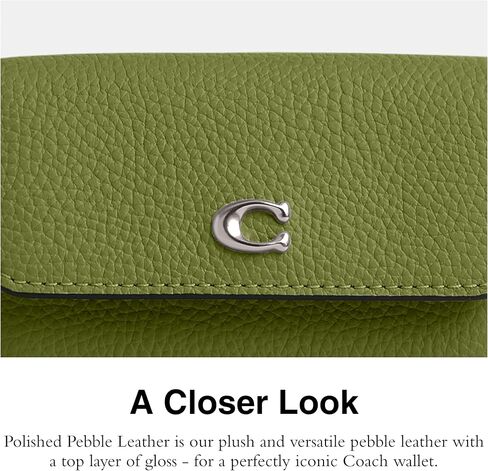 Coach Essential Mini Trifold Wallet, Aquamarine in Kuwait