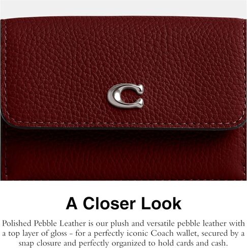 Coach Essential Mini Trifold Wallet, Aquamarine in Kuwait