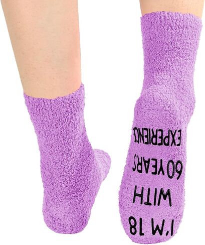 HAPPYPOP 77th Birthday Gift Ideas for Women - Socks for 77 Year Old Lady, Best Gifts for Older Women over 70 in Saudi Arabia