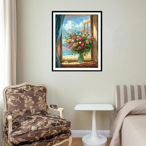 Great Smoky Mountains National Park Paint by Numbers Kit for Adults, Sunset Landscape DIY Paint by Number for Beginner, Forest Plant Acrylic Oil Painting Home Wall Decor(16×20inches, Unframe) in Kuwait