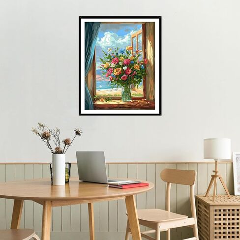 Great Smoky Mountains National Park Paint by Numbers Kit for Adults, Sunset Landscape DIY Paint by Number for Beginner, Forest Plant Acrylic Oil Painting Home Wall Decor(16×20inches, Unframe) in Kuwait