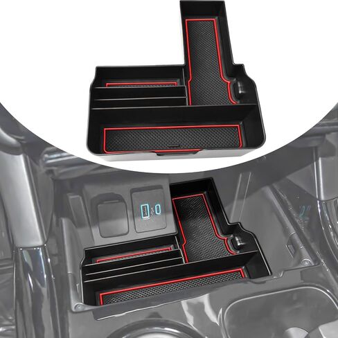 TACOBRO Center Console Tray Compatible with Ford Explorer 2020 2021 2022 2023 2024 Accessories,Compartment Insert Organizer Secondary Storage Box ABS Material in Saudi Arabia