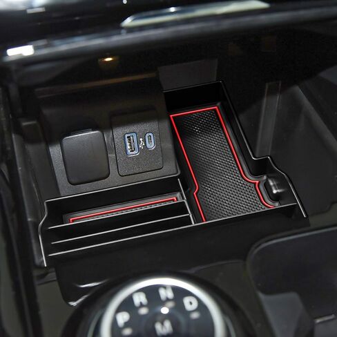 TACOBRO Center Console Tray Compatible with Ford Explorer 2020 2021 2022 2023 2024 Accessories,Compartment Insert Organizer Secondary Storage Box ABS Material in Saudi Arabia