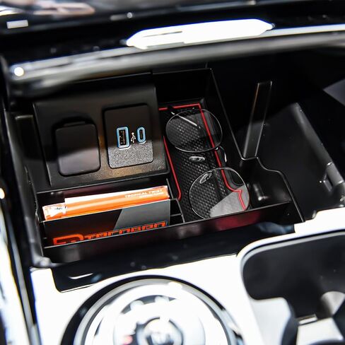 TACOBRO Center Console Tray Compatible with Ford Explorer 2020 2021 2022 2023 2024 Accessories,Compartment Insert Organizer Secondary Storage Box ABS Material in Saudi Arabia