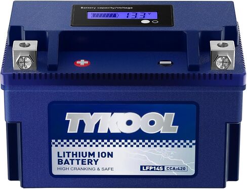 YTX7A-BS 12.8V 4Ah 240CCA High Performance Lithium Powersports Battery with Smart BMS, Compatible Motorcycle, Scooter,ATV, UTV, Snowmobiles,4 Wheeler, Lawn Mower, and Generator Battery in Saudi Arabia