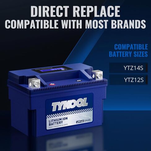 YTX7A-BS 12.8V 4Ah 240CCA High Performance Lithium Powersports Battery with Smart BMS, Compatible Motorcycle, Scooter,ATV, UTV, Snowmobiles,4 Wheeler, Lawn Mower, and Generator Battery in Saudi Arabia