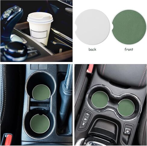 BBTO Purple Car Accessory Set Steering Wheel Cover, Ceramic Coasters, Daisy Flower Air Vent Clip Car Air Freshener, Crystal Car Hanging Ornament in Saudi Arabia