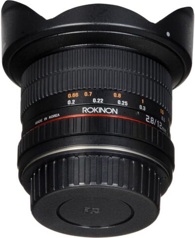 عدسة عين السمكة عريضة جدا 12M-C 12MM F2.8 لكاميرات Canon Eos Ef Dslr - متوافقة مع الإطار الكامل in Saudi Arabia