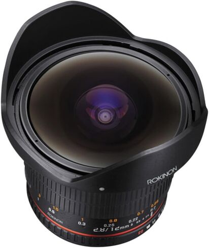 عدسة عين السمكة عريضة جدا 12M-C 12MM F2.8 لكاميرات Canon Eos Ef Dslr - متوافقة مع الإطار الكامل in Saudi Arabia