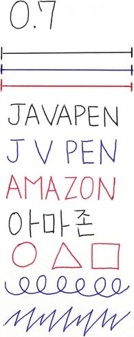 لوازم مكتب قلم حبر جاف JVPEN - كتابة سلسة متسقة، سلسلة Jet-line، بدون تلطخ، أقلام كتابة ناعمة، للمعلم، الدراسة (0.7 مم Jet3B biz baby متنوعة_4 عبوات) in Kuwait