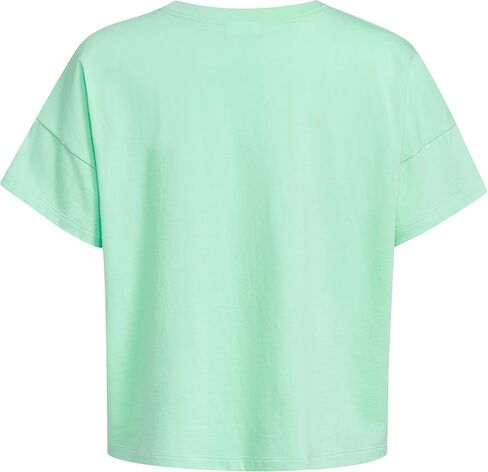 adidas Girls' Little Short Sleeve Loose Boxy Tee, White with Multicolors, Large in Saudi Arabia