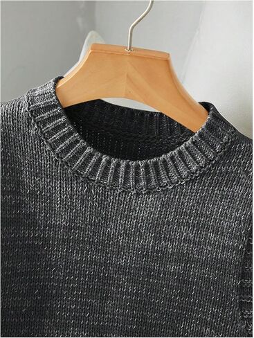 SweatyRocks Women's Crew Neck Knit Crop Top Sweater Vest Sleeveless Knitted Sweaters in Saudi Arabia