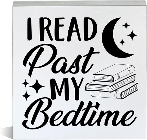 Farmhouse You Can't Buy Happiness But You Can Buy Books Wooden Box Sign Book Lover Wood Block Tabletop Sign Decorative Desk Sign Home Bookshelf Shelf Decor 5 X 5 Inches in Kuwait