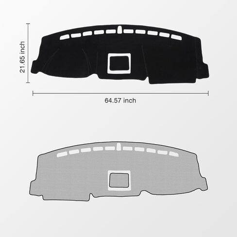 KUST Car Dashboard Cover Mat for Ford F-150 2004-2008 Left Hand Driving Non-Slip Dashboard Mat Pad Interior Accessories for Ford F150 Custom Fit Dash Mat Sunshade Windshield Glare Black in Saudi Arabia