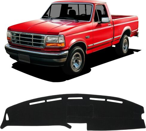 KUST Car Dashboard Cover Mat for Ford F-150 2004-2008 Left Hand Driving Non-Slip Dashboard Mat Pad Interior Accessories for Ford F150 Custom Fit Dash Mat Sunshade Windshield Glare Black in Saudi Arabia