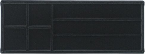 Divided Drawer Organizer Tray, Velvet Jewelry Storage Tray, Necklace Bracelet Ring Earring Display Tray,Bedside Nightstand Desk Holder Tray for Phone Watch Sunglasses Cosmetics Storage/Beige/12grid in Kuwait