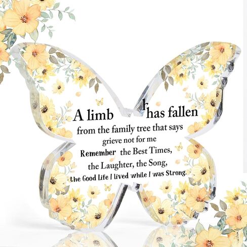 Sympathy Gifts for Loss of Love One-Memorial Gifts-Condolences Gifts for Loss-Bereavement Gift Ideas-Funeral Gifts-Grieving Gifts-Butterfly Shape Memorial Ornaments for Loss of Sister Loved One in Saudi Arabia