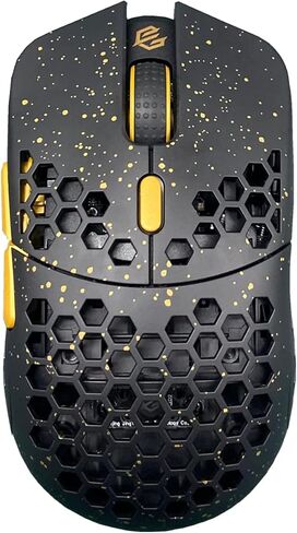 G-Wolves Hati HTS (Small) ACE Wired Gaming Mouse - PMW3389 Sensor - up to 16000 CPI - 48±2Gram(1.8 oz) - TTC Golden Color Encoder - Ultra Lightweight Honeycomb Design (Pink) in Kuwait