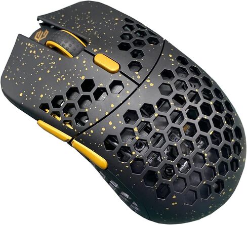 G-Wolves Hati HTS (Small) ACE Wired Gaming Mouse - PMW3389 Sensor - up to 16000 CPI - 48±2Gram(1.8 oz) - TTC Golden Color Encoder - Ultra Lightweight Honeycomb Design (Pink) in Kuwait