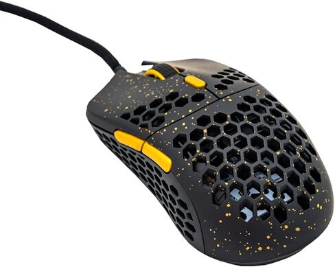 G-Wolves Hati HTS (Small) ACE Wired Gaming Mouse - PMW3389 Sensor - up to 16000 CPI - 48±2Gram(1.8 oz) - TTC Golden Color Encoder - Ultra Lightweight Honeycomb Design (Pink) in Kuwait