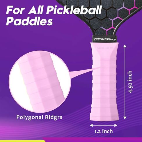 مقبض من السيليكون بمقبض مجداف من Pickleballs، عبوة من قطعتين، غطاء مقبض كرة Pickleball مريح ومريح، ملحقات Pickleballs، زيادة قوة الإمساك، اهتزازات أقل، يساعد على تعرق الأيدي in Saudi Arabia