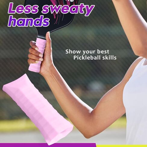 مقبض من السيليكون بمقبض مجداف من Pickleballs، عبوة من قطعتين، غطاء مقبض كرة Pickleball مريح ومريح، ملحقات Pickleballs، زيادة قوة الإمساك، اهتزازات أقل، يساعد على تعرق الأيدي in Saudi Arabia