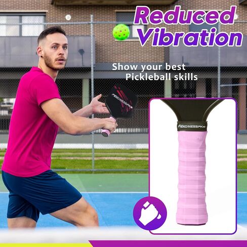 مقبض من السيليكون بمقبض مجداف من Pickleballs، عبوة من قطعتين، غطاء مقبض كرة Pickleball مريح ومريح، ملحقات Pickleballs، زيادة قوة الإمساك، اهتزازات أقل، يساعد على تعرق الأيدي in Saudi Arabia