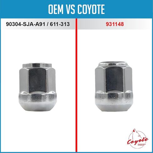Wheel Accessories Parts Set of 20 12x1.5 OEM Ball Seat Lug Nuts fit Honda, Acura, Isuzu 90381-SV7-A01, 90381-SV1-981, 90381-SR3-981 611-138 Wheel Lug Nut in Saudi Arabia