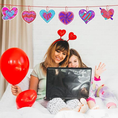 JAPBOR Easter Eggs Coloring Crafts - 83PCS Easter Colour Cards Kits for Kids, Color Your Own Eggs Hanging Ornaments, DIY Paint Drawing Spring Bunny Paper Bulk School Classroom Activities Party Favor in Kuwait