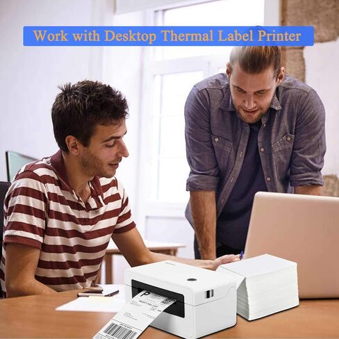 OausTect 4x6 Shipping Label 4000 Fanfold Labels for Rollo, Zebra Direct Thermal Printer, with Perforations in Kuwait